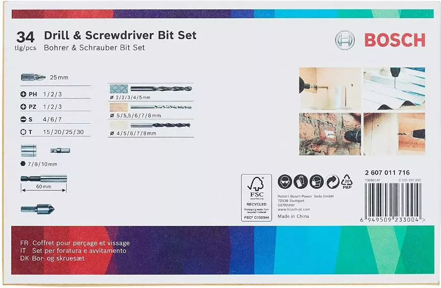 Coffret Vissage Perçage 34 Pièces BOSCH - 2607011716