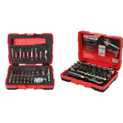 Jeu D'embouts De Vissage Et Douilles 1/4" + Coffret D'extraction Pour Vis Torx Et 6 Pans KSTOOLS - 918.3005-A1