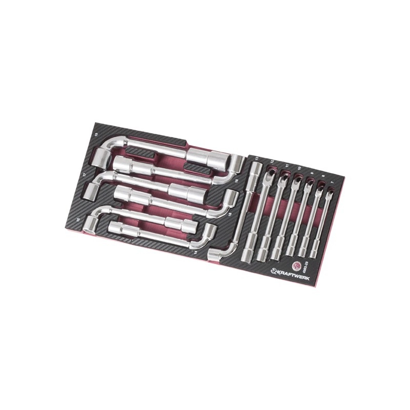 Coquille De Clés à Pipe Débouchées 7-19 Mm EVA3 KRAFTWERK 13 Pièces - 4903-29