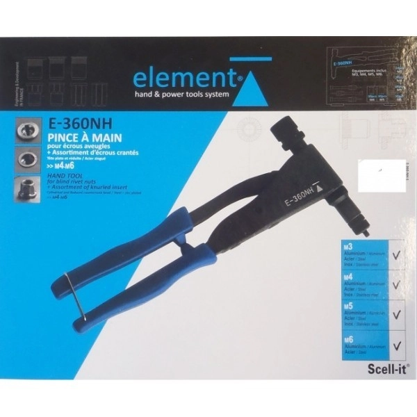 Coffret Pince à Main Pour écrous Aveugles + écrous Crantés SCELL-IT - E-360NH-S – Image 3