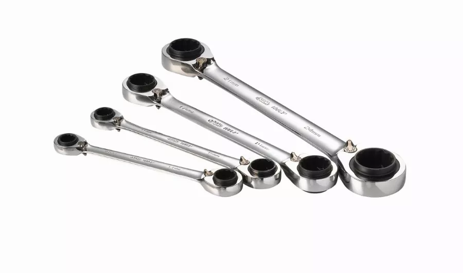 Jeu De 4 Clés Polygonales A Cliquet 4 En 1 SAM - 106CPJ4