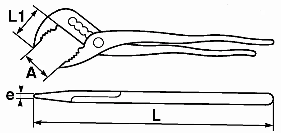 Pince Multiprise A Ressort De Rappel SAM - 19825RFME â Image 4