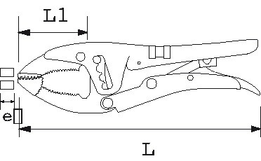 Pince Etau Grande Capacite Mors Mobile SAM - 21240 â Image 2