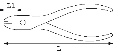 Pince Electronique Coupante Diagonale Rase SAM - 540R – Image 2
