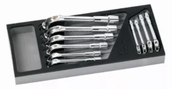 Module Mousse 1/3 De 10 Clés Pipe Débouchée Polies 6/12 Pans SAM - 93SJ10MM