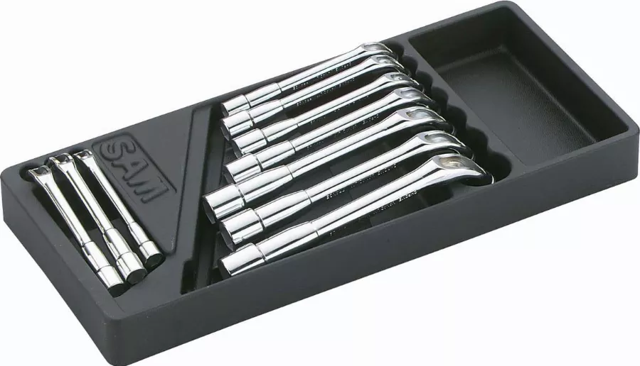 Module Abs 1/3 De 10 Clés à Pipe Débouchées 6/6 Pans SAM - 94SDJ10M