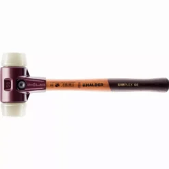Maillet HALDER SIMPLEX Nylon Avec Boîtier En Fonte Malléable Et Manche En Bois - D=80 Mm - 3008.080