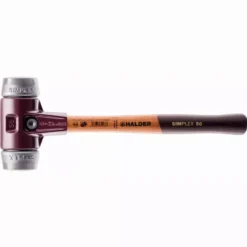 Maillet HALDER SIMPLEX Métal Doux Avec Boîtier En Fonte Malléable Et Manche En Bois - D=50 Mm - 3009.050