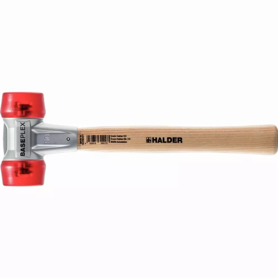 Maillet BASEPLEX, Acétate De Cellulose / Acétate De Cellulose Avec Boîtier En Zinc Moulé Et Manche En Bois - D=40 Mm - 3906.040