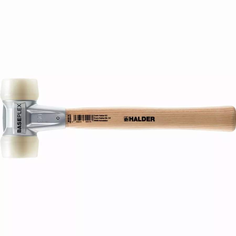 Maillet BASEPLEX, Nylon / Nylon Avec Boîtier En Zinc Moulé Et Manche En Bois - D=40 Mm - 3908.040