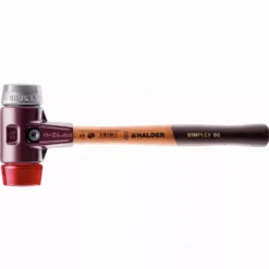 Maillet HALDER SIMPLEX Plastique / Métal Doux Avec Boîtier En Fonte Malléable Et Manche En Bois - D=40 Mm - 3069.040
