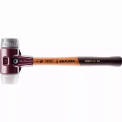 Maillet HALDER SIMPLEX Superplastique / Métal Doux Avec Boîtier En Fonte Malléable Et Manche En Bois - D=50 Mm - 3079.050